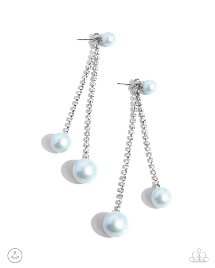 Give Us A PEARL Blue Paparazzi Accessories Rings