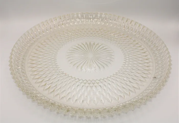 Glass Platter Jubilee Thrift Earrings