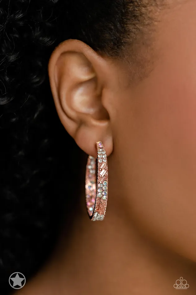 Glitzy by Association Copper Paparazzi Accessories Earrings