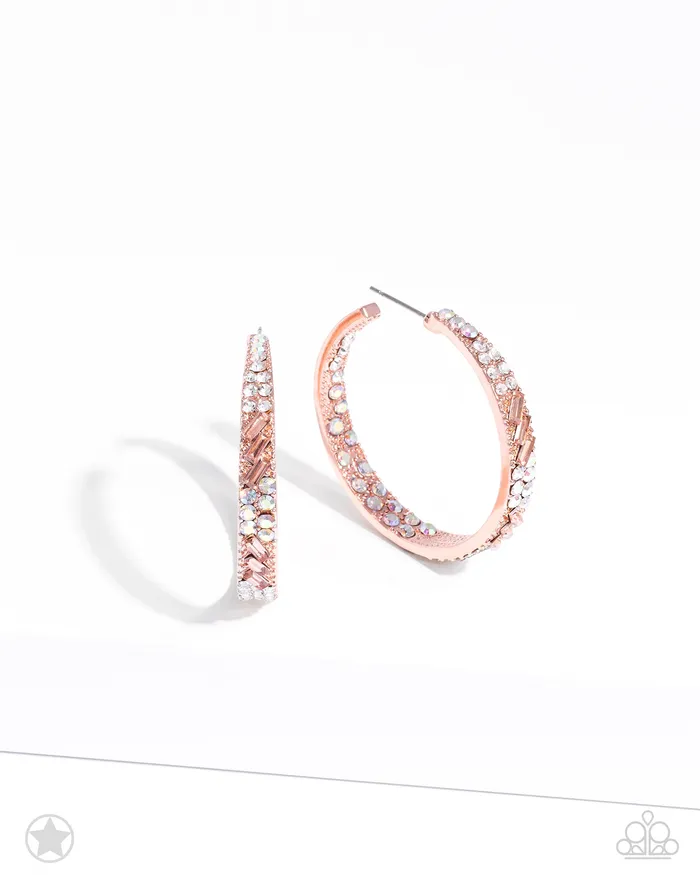 Glitzy by Association Copper Paparazzi Accessories Earrings