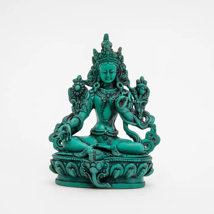 Green Tara Statue 6 DharmaCrafts Earrings