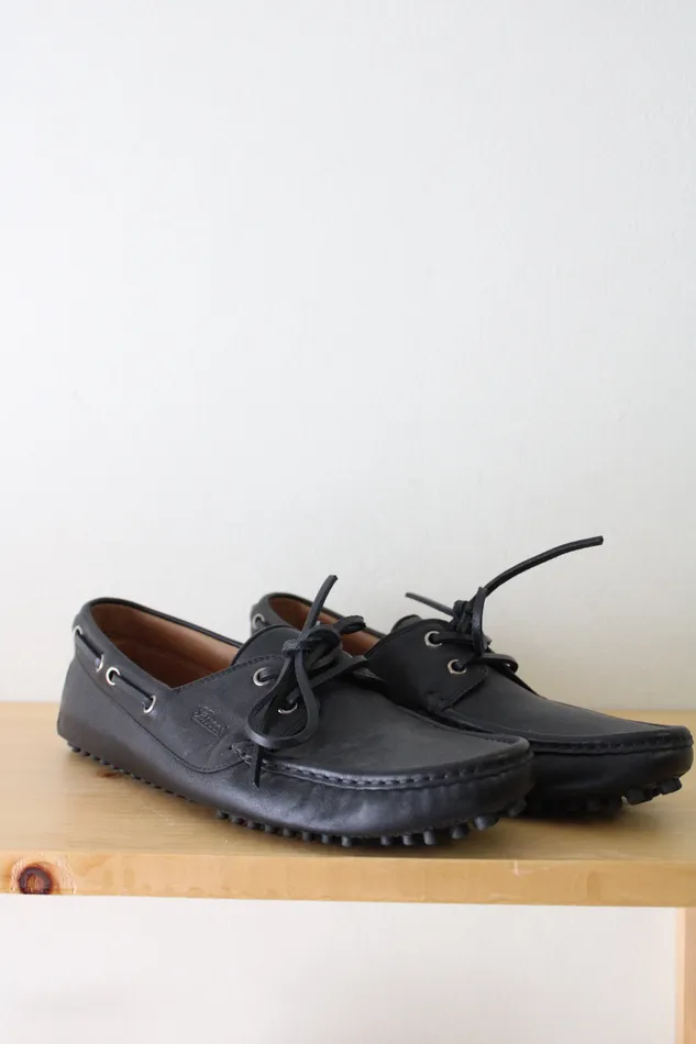 Gucci Rings Gucci Black Leather Driver Shoe Loafer Size 7