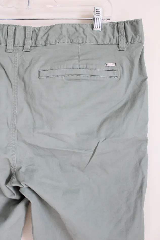 Guess Guess Blue Green Chino Shorts 38 Rings