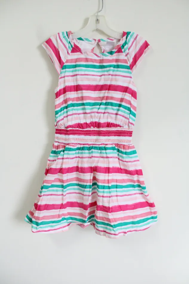 Gymboree Rings Gymboree Pink Blue Striped Dress 7
