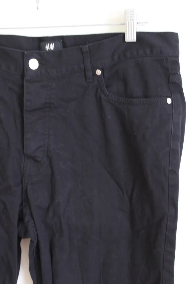 HM Black Slim Fit Jeans 34 HM Rings