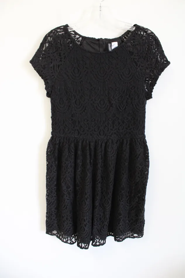 HM Divided Black Lace Dress 14 HM Rings