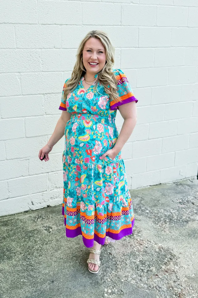 Haptics Earrings In The Mix Babydoll Dress