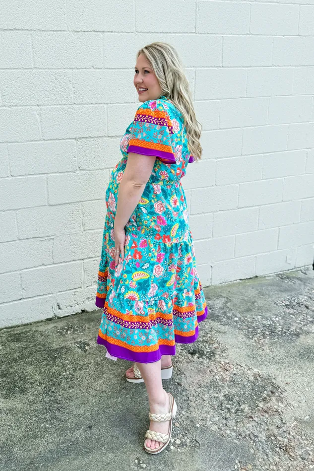 Haptics Earrings In The Mix Babydoll Dress