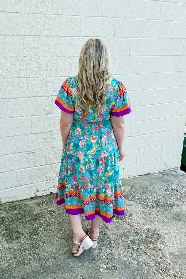 Haptics Earrings In The Mix Babydoll Dress