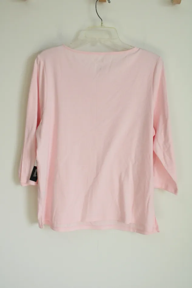 Hasting Smith Necklaces NEW Hasting Smith Light Pink Long Sleeved Shirt L