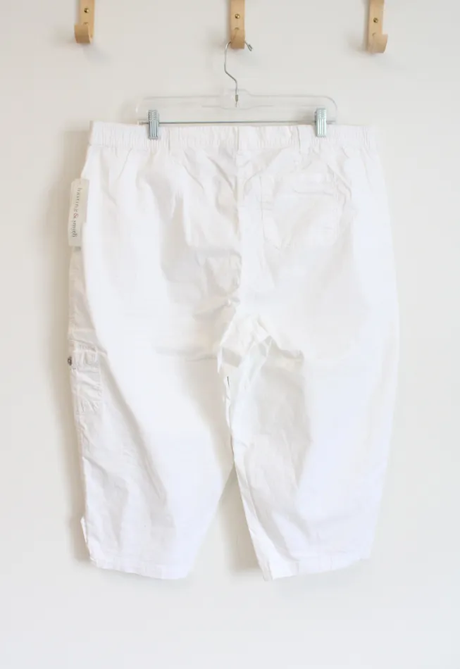 Hasting Smith Rings NEW Hasting Smith White Capri Pants 16W