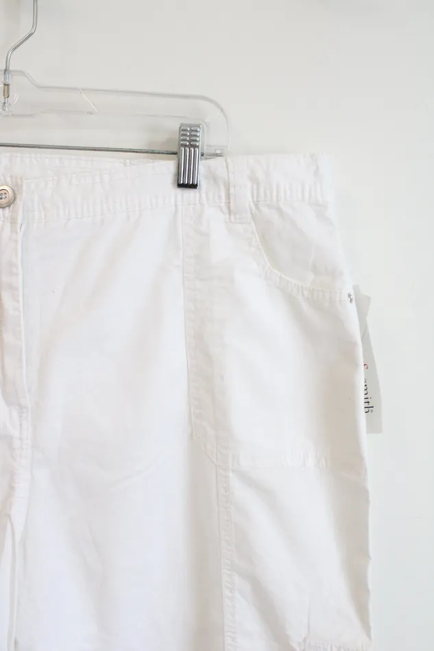 Hasting Smith Rings NEW Hasting Smith White Capri Pants 16W