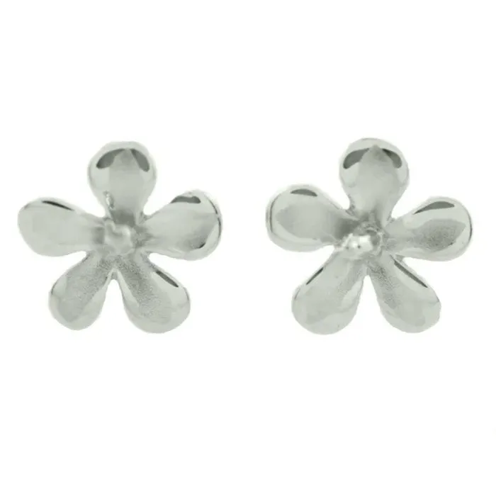 Hawaiianmade 14K Gold Hibiscus Earrings Island Fine Jewelry Earrings