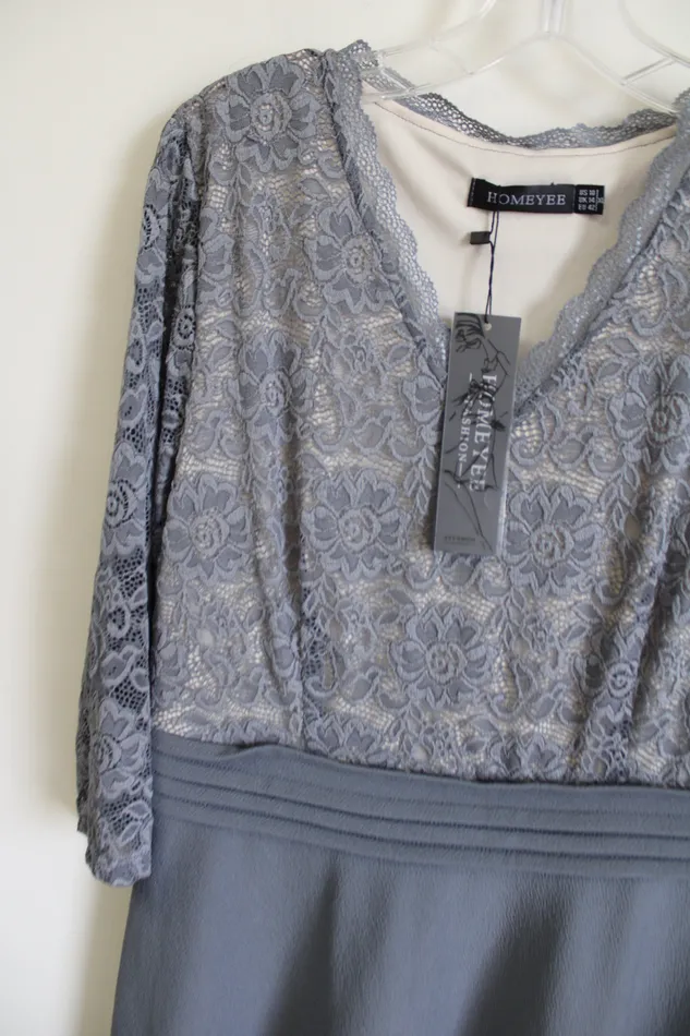 Homeyee Earrings NEW Homeyee Gray Lace Dress 10