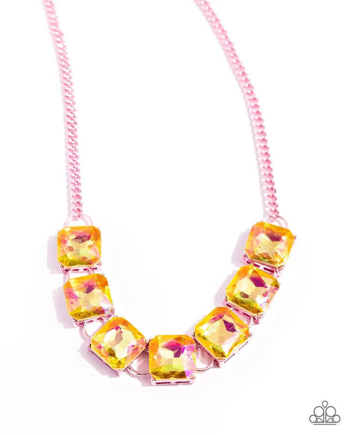 I SQUARE to Secrecy Pink Paparazzi Accessories Earrings