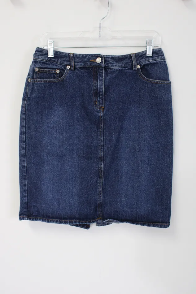 Isaac Mizrahi Isaac Mizrahi Denim Skirt 8 Earrings