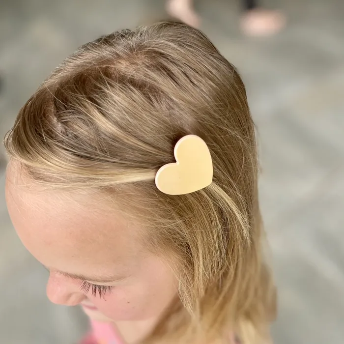 iszi ONLINE Girls Heart Hair Clips Yellow and white Necklaces