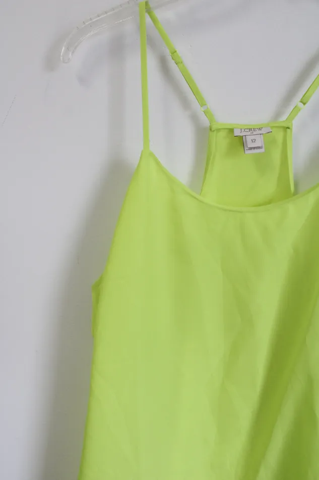JCrew Neon Yellow Tank 12 JCrew Earrings