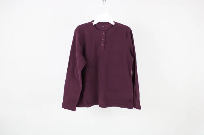 Jubilee Thrift Earrings Burgundy Fleece Shirt 1416