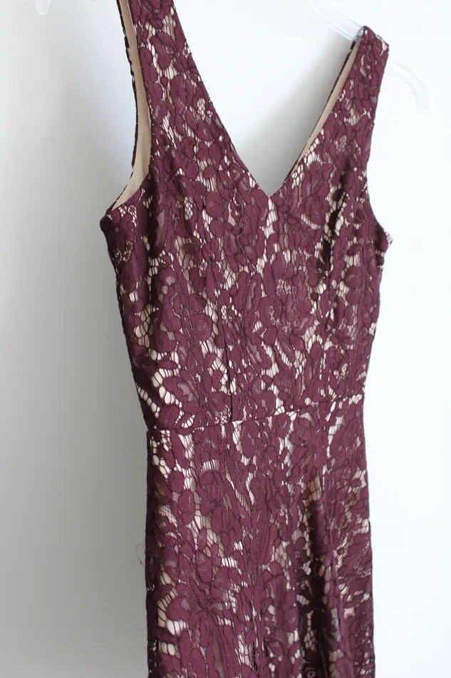 Jubilee Thrift Earrings NEW Soprano Burgundy Lace Dress M