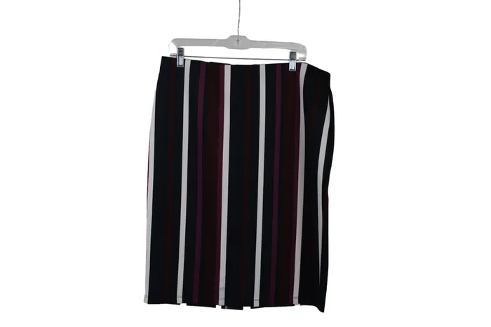 Jubilee Thrift Earrings New York Clothing Co Striped Skirt L