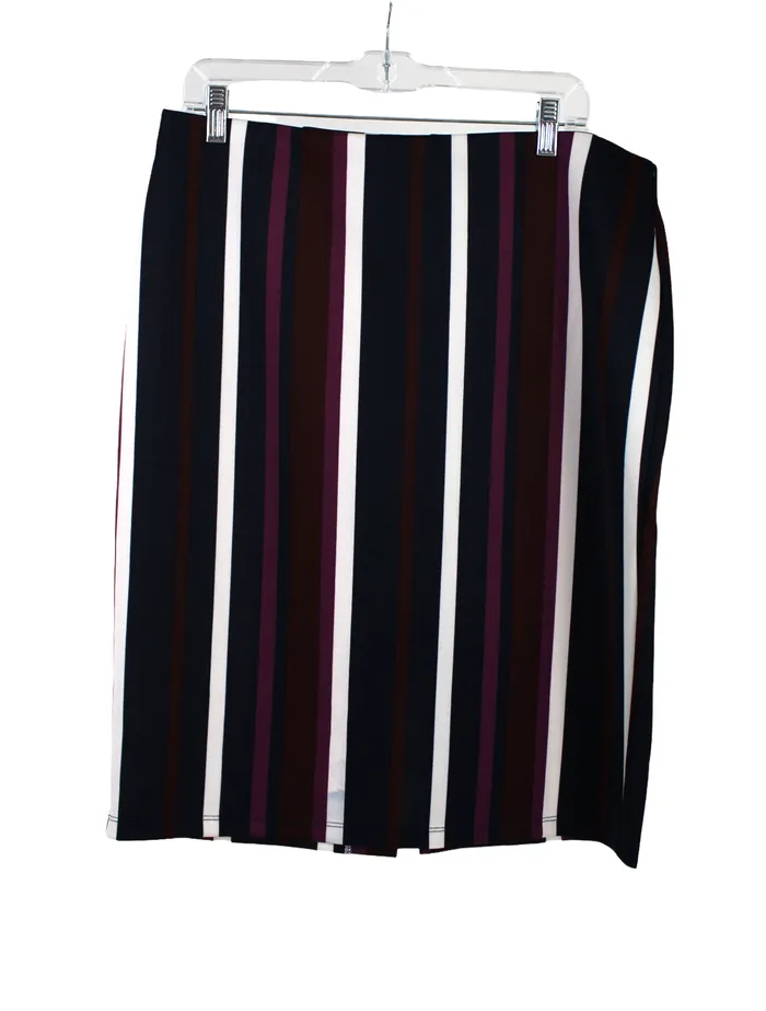 Jubilee Thrift Earrings New York Clothing Co Striped Skirt L