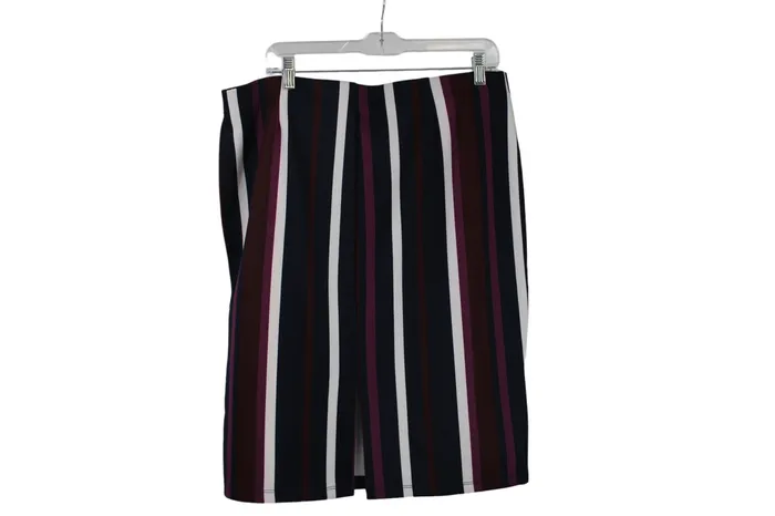 Jubilee Thrift Earrings New York Clothing Co Striped Skirt L