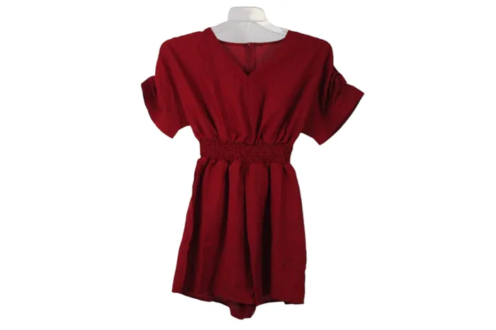 Jubilee Thrift Earrings Shein Red Romper M