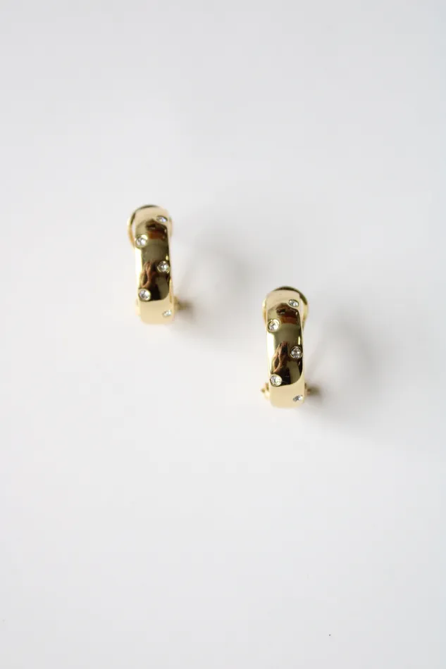 Jubilee Thrift Earrings Simply II Gold Half Hoop Earrings