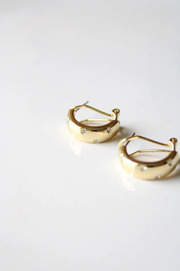 Jubilee Thrift Earrings Simply II Gold Half Hoop Earrings