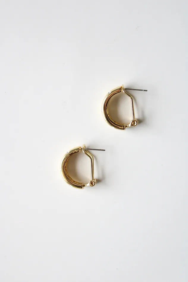 Jubilee Thrift Earrings Simply II Gold Half Hoop Earrings