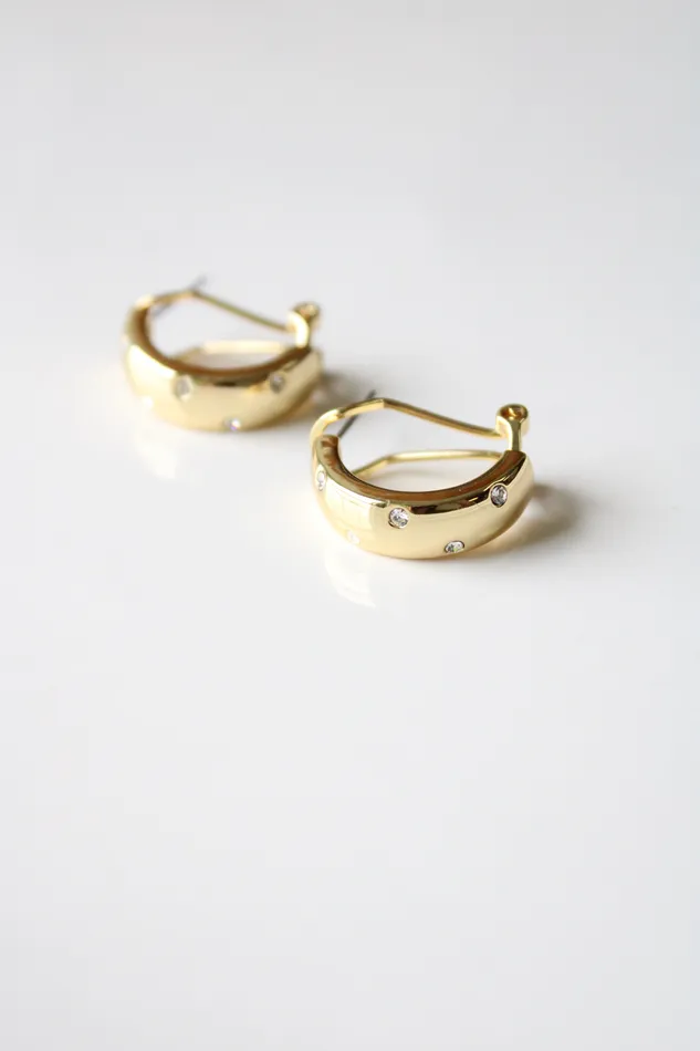 Jubilee Thrift Earrings Simply II Gold Half Hoop Earrings
