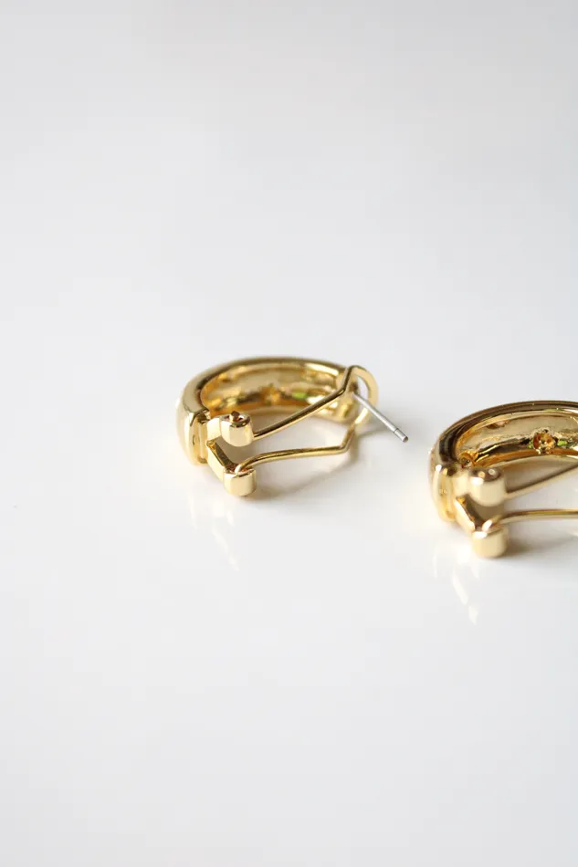 Jubilee Thrift Earrings Simply II Gold Half Hoop Earrings
