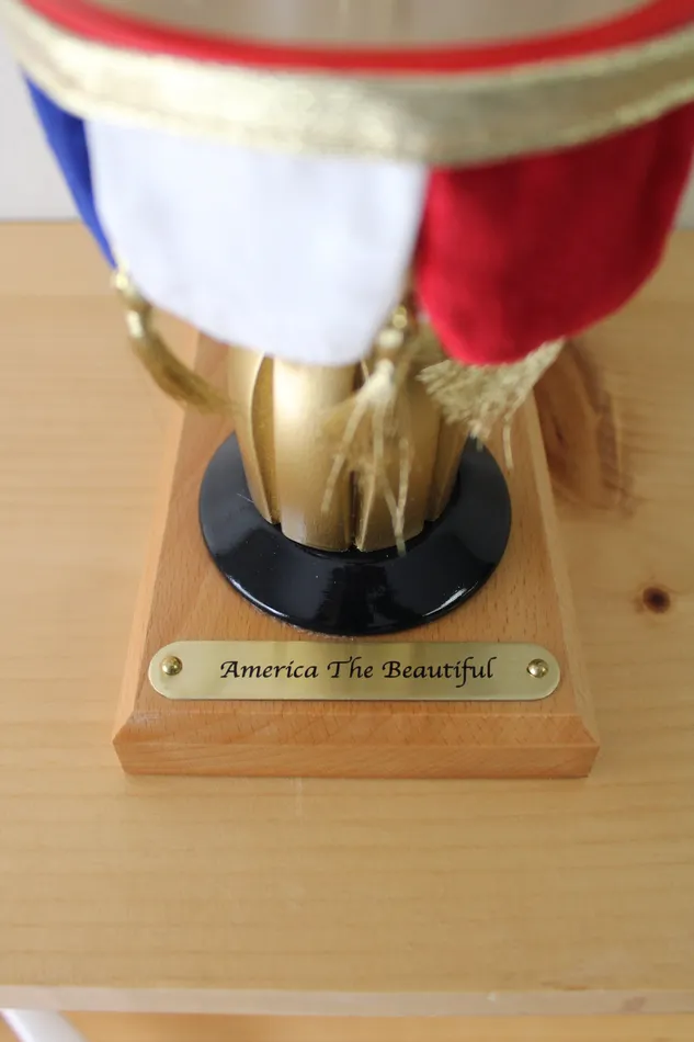 Jubilee Thrift Earrings Vintage Steinbach Musical AMERICA THE BEAUTIFUL Uncle Sam Nutcracker Drummer