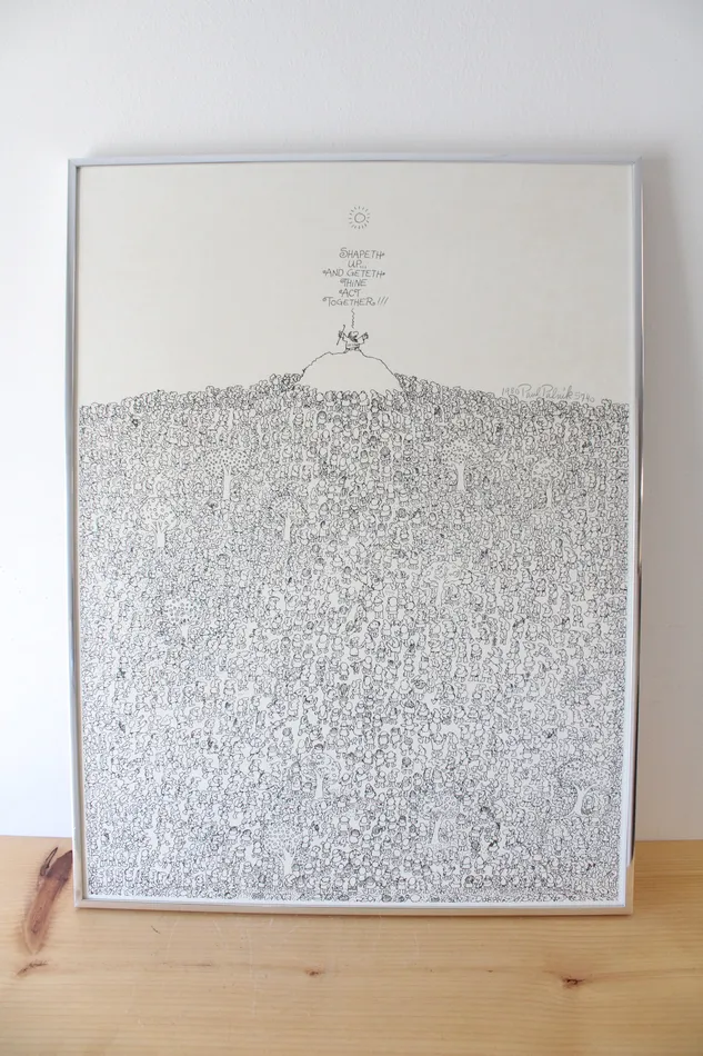 Jubilee Thrift Necklaces 1980 Paul Palnuk 5740 Shapeth Up And Geteth Thine Act Together Lithographed Framed Poster Wall Art 18X24 Jubilee Thrift Necklaces 1980 Paul Palnuk 5740 Shapeth Up And Geteth Thine Act Together Lithographed Framed Poster Wall Art 18X24