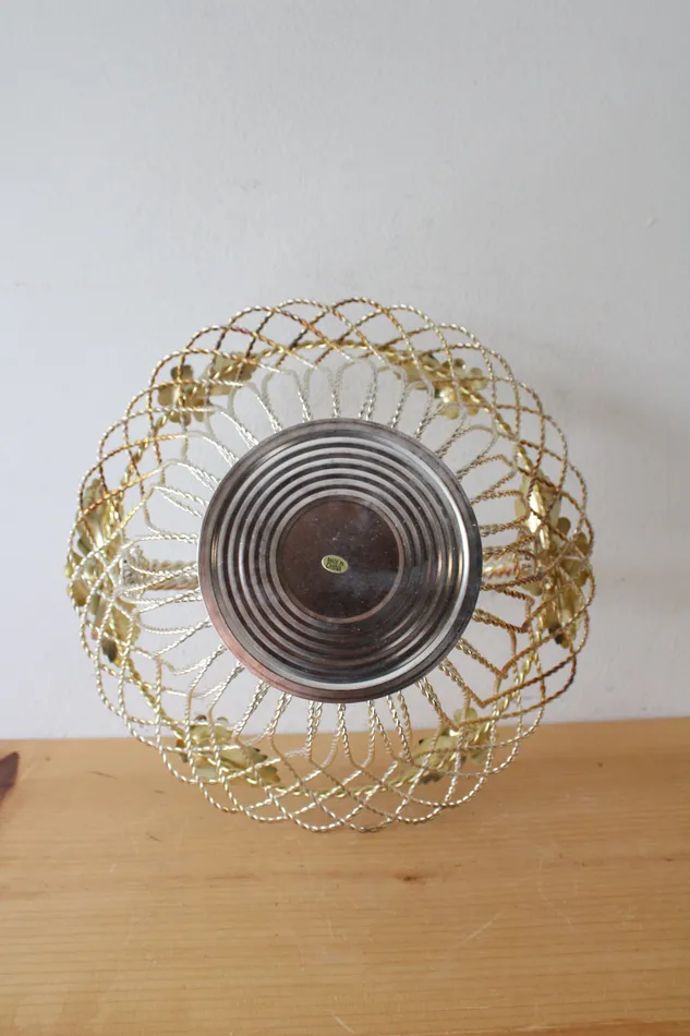 Jubilee Thrift Silver Plated Twisted Wire Floral Basket Rings