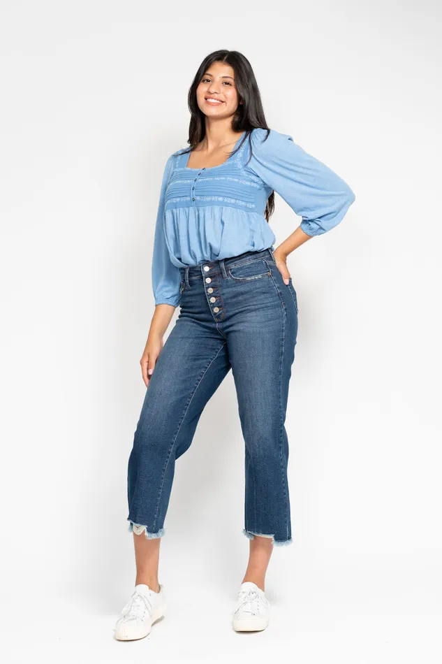 JUDY BLUE Rings JUDY BLUE HIGH WAIST BUTTON FLY DESTROY HEM CROP WIDE JEAN MEDIUM STONE JUDY BLUE Rings JUDY BLUE HIGH WAIST BUTTON FLY DESTROY HEM CROP WIDE JEAN MEDIUM STONE