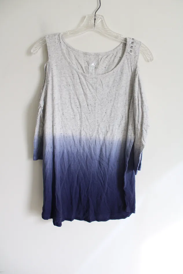 Justice Blue Ombre Cold Shoulder Top 20 Justice Rings