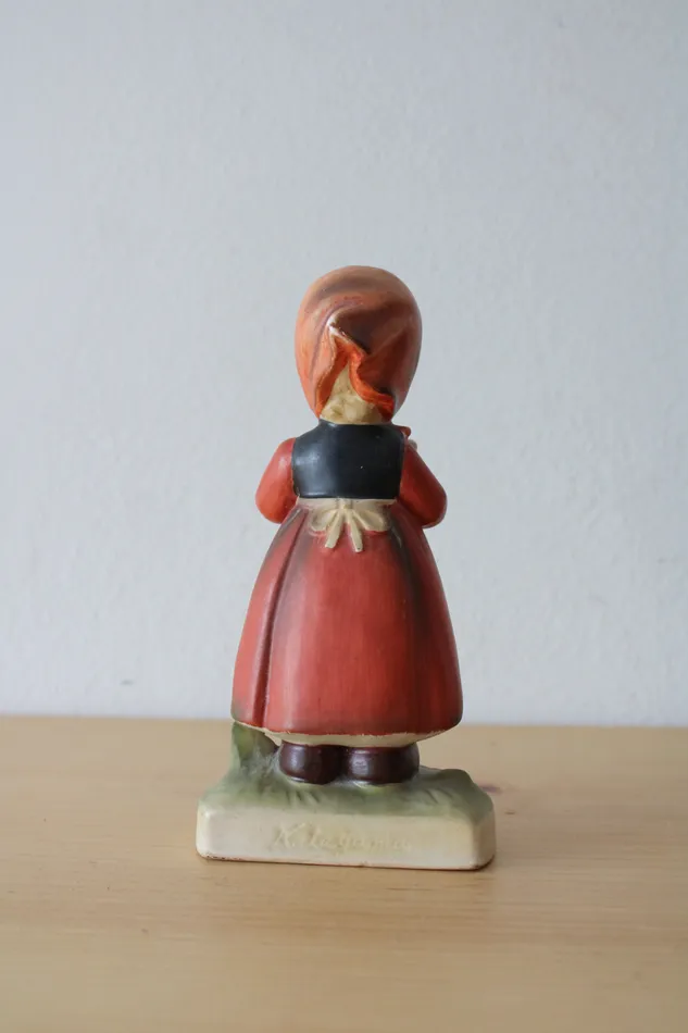 Katayama Necklaces Katayama Porcelain Girl With Grapes Figurine