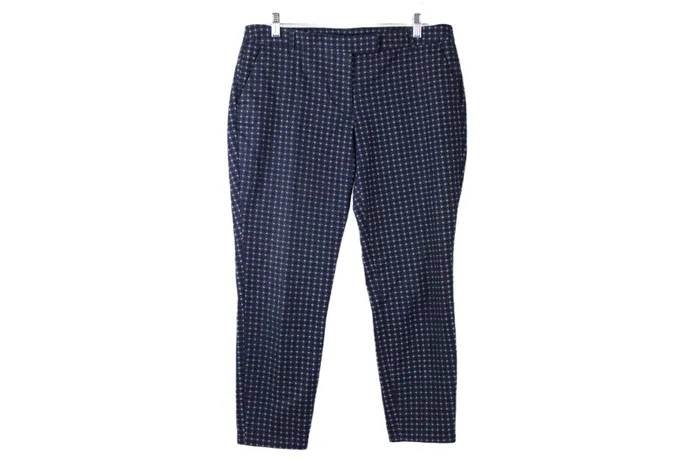 Kenar Navy Blue Pattern Pant 12 Kenar Rings