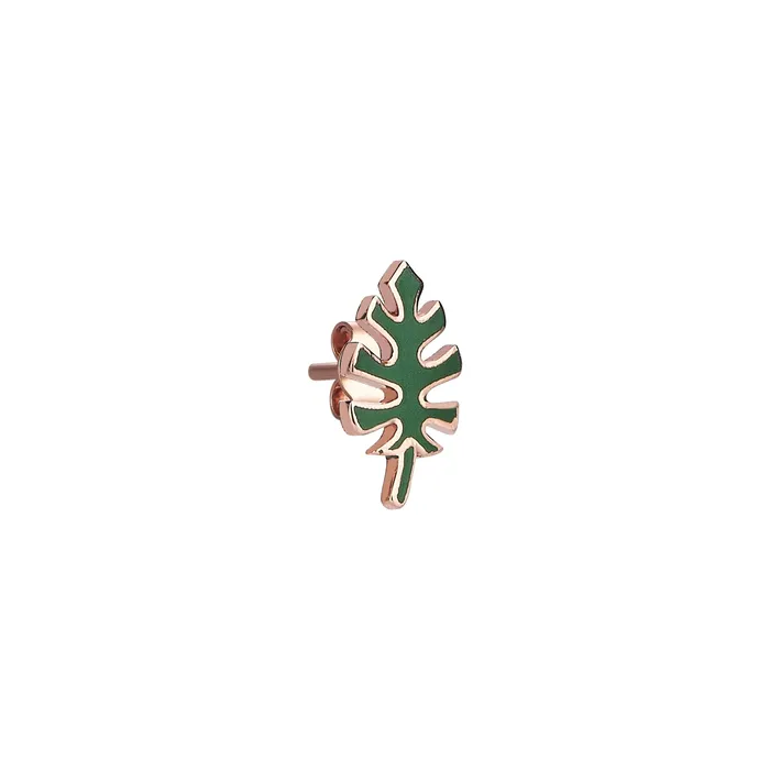 Kismet by MILKA Earrings Monstera Stud Earring