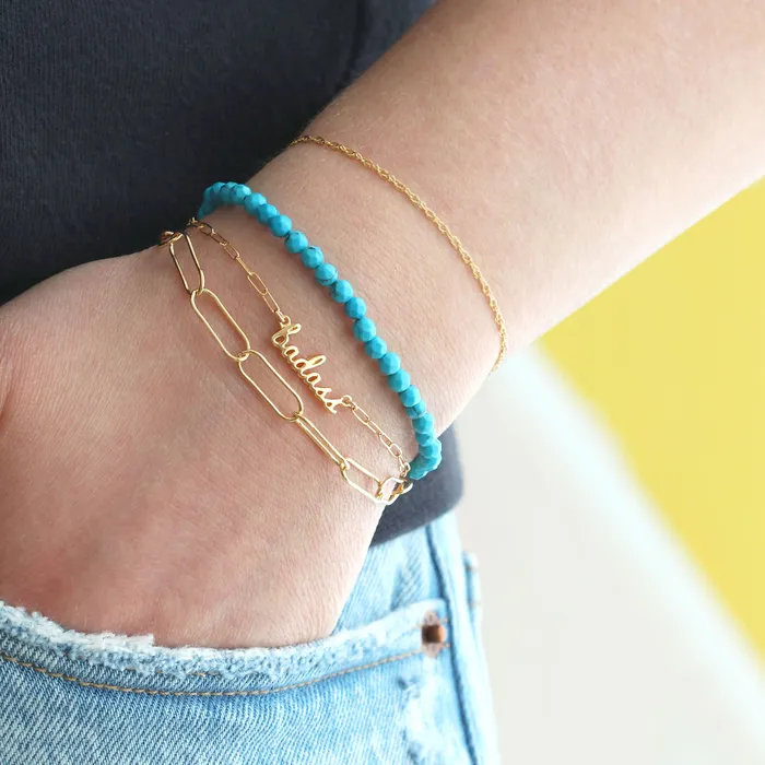 kris nations Bracelets Large Link Chain Bracelet kris nations Bracelets Large Link Chain Bracelet