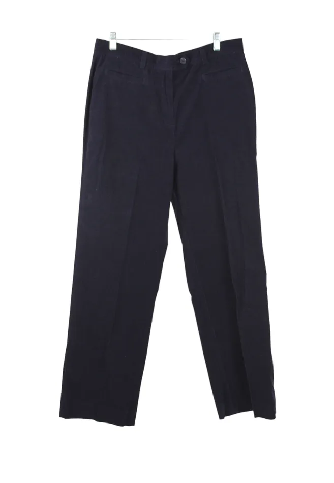 Lands End Lands End Navy Blue Fit 3 Corduroy Pants 14 Rings