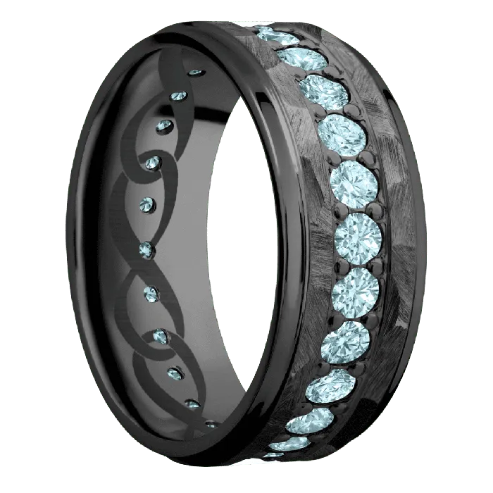Lashbrook Earrings Zirconium Rock Polish Finish