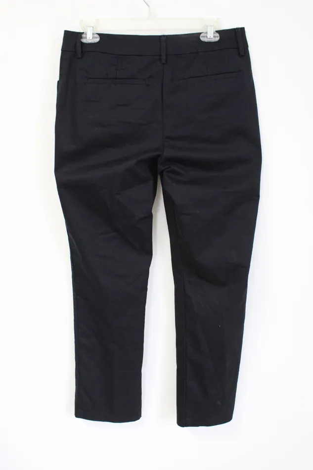 Lee Rings Lee Relaxed Fit Straight Leg Mid Rise Black Khaki Pant 10