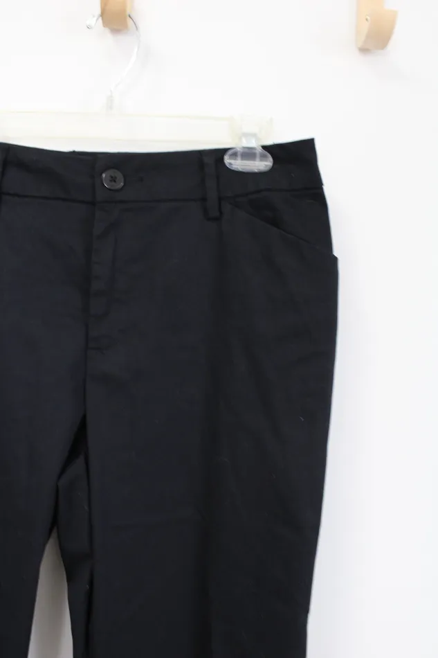 Lee Rings Lee Relaxed Fit Straight Leg Mid Rise Black Khaki Pant 10