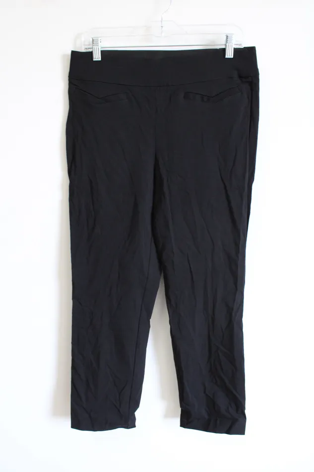 Leighton Black Stretch Ankle Pant L Leighton Rings
