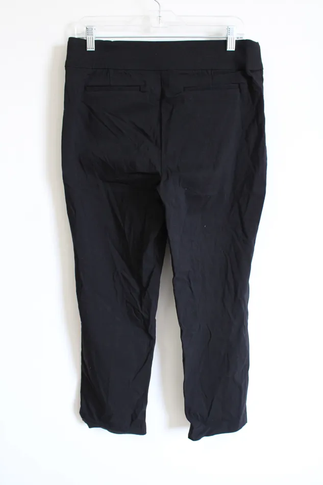 Leighton Black Stretch Ankle Pant L Leighton Rings