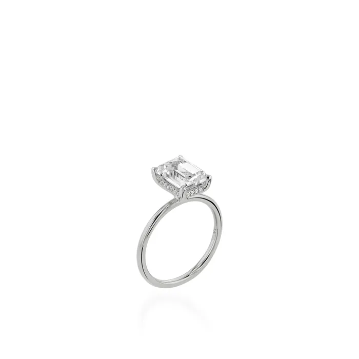 Lisette White Gold Engagement Ring John Atencio Rings