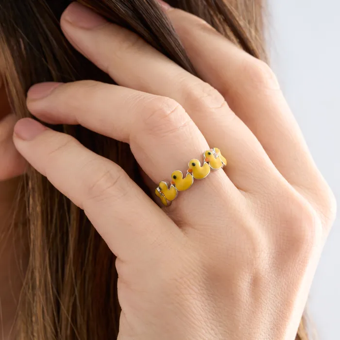 Little Yellow Duck Ring Chadds Ford Jewelry Rings